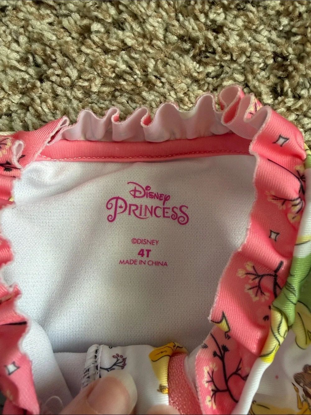 DISNEY PRINCESS TODDLER GIRL ONE PIECE SWIMSUIT